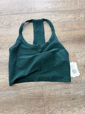 Beyond Yoga Deep Teal Racerback Crop Top